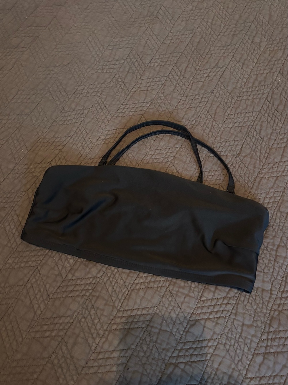 Old Navy Black Bandeau Bikini Top with Thin Straps